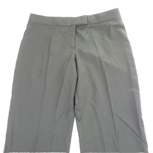 stella mccartney Straight Leg Wool trouser 46 Pants Black Creased Career US 14 - Picture 3 of 13